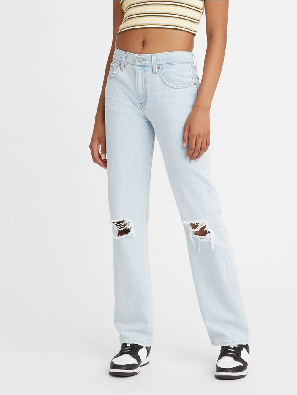 Levi’s Low Pro Straight Light Wash Jeans Size 25